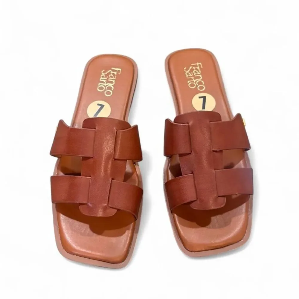 Franco-sarto Women's Brown and Tan Sandals